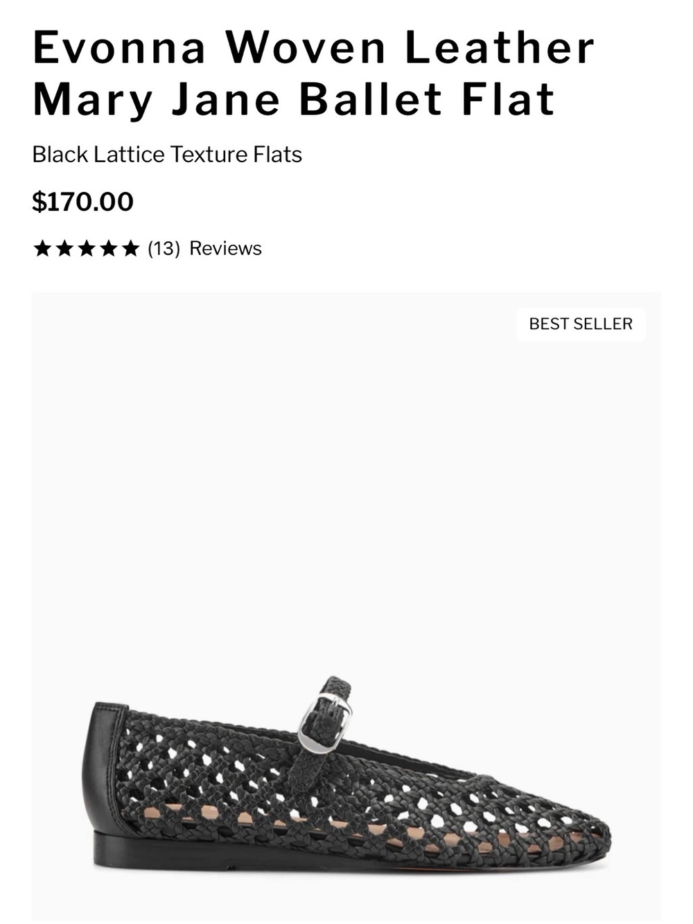 Woven Leather Mary Jane Flats